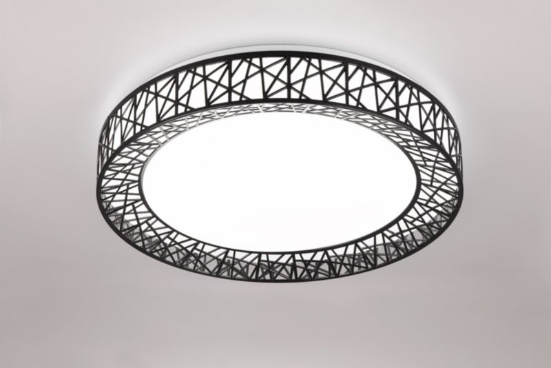 Plafon RL Cluster czarno-biały LED 40W 2700K-6500K 4300lm  IP20 wym: 9 x 48 x 48 cm tworzywo sztuczne - 1 szt.