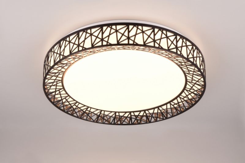 Plafon RL Cluster czarno-biały LED 40W 2700K-6500K 4300lm  IP20 wym: 9 x 48 x 48 cm tworzywo sztuczne - 1 szt.