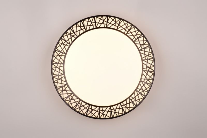 Plafon RL Cluster czarno-biały LED 40W 2700K-6500K 4300lm  IP20 wym: 9 x 48 x 48 cm tworzywo sztuczne - 1 szt.