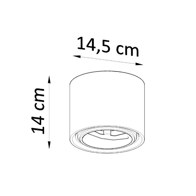 Plafon Sollux Lighting ceramiczny KALU 1 szt.
