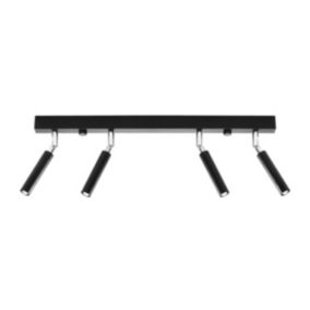 Plafon Sollux Lighting EYETECH 4 czarny 1 szt.