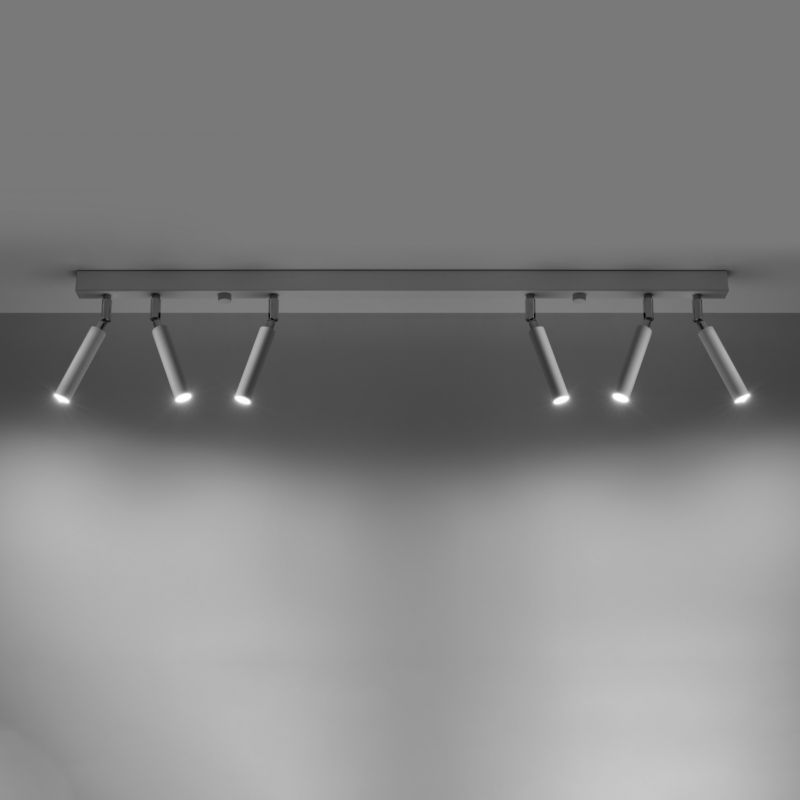 Plafon Sollux Lighting EYETECH 6 biały 1 szt.