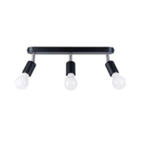 Plafon Sollux Lighting FORNES 3 czarny 1 szt.