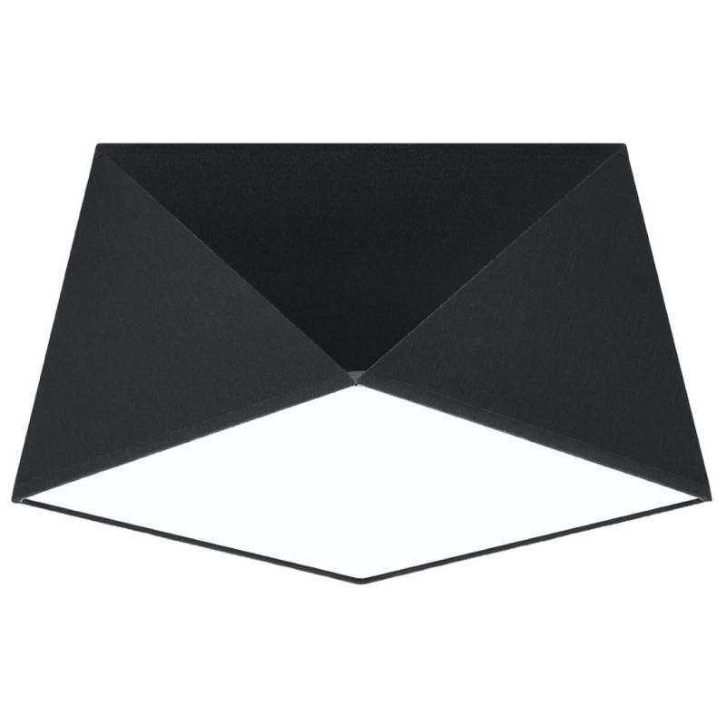 Plafon Sollux Lighting HEXA 25 czarny 1 szt.