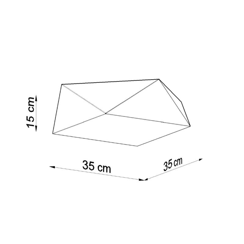Plafon Sollux Lighting HEXA 35 biały 1 szt.