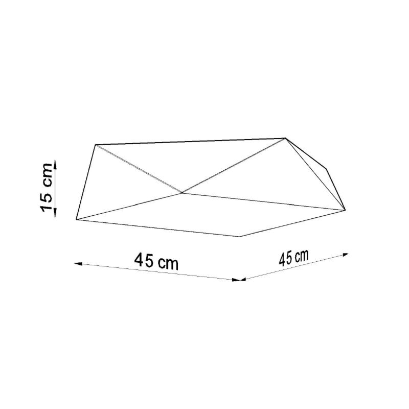 Plafon Sollux Lighting HEXA 45 biały 1 szt.