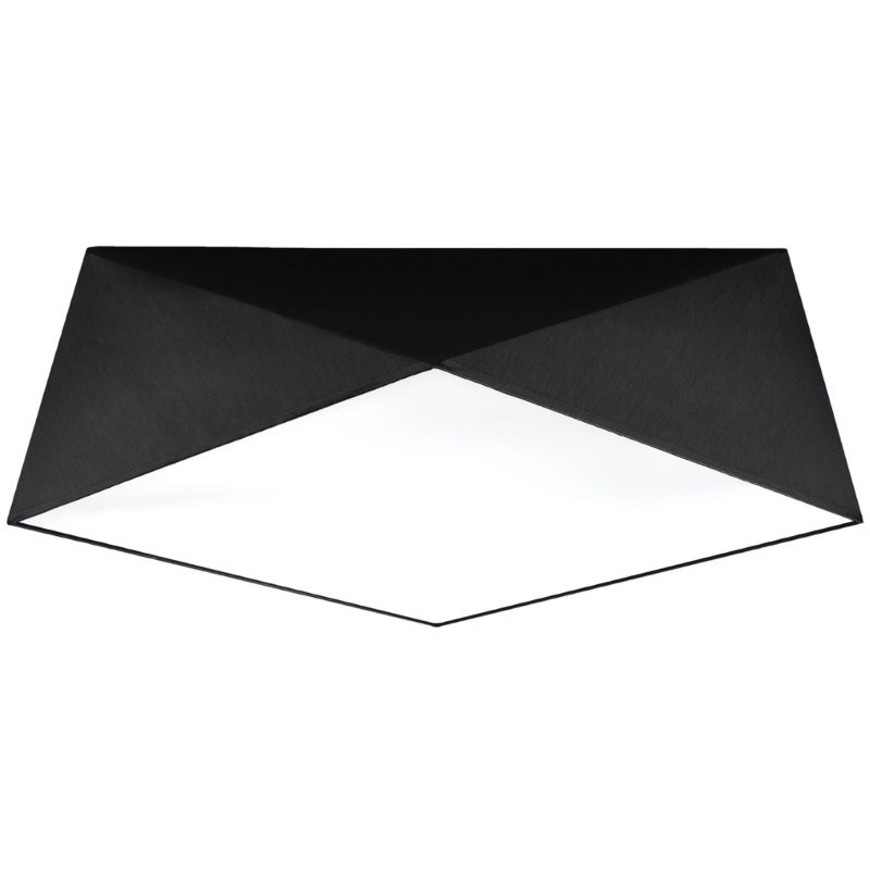 Plafon Sollux Lighting HEXA 45 czarny 1 szt.