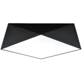 Plafon Sollux Lighting HEXA 45 czarny 1 szt.