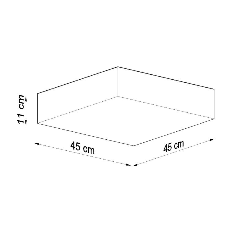 Plafon Sollux Lighting HORUS 45 biały 1 szt.