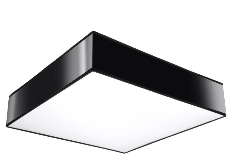 Plafon Sollux Lighting Horus czarny  3 x E27 x  IP20 wym: 12 x 45 x 45 cm - 1 szt.