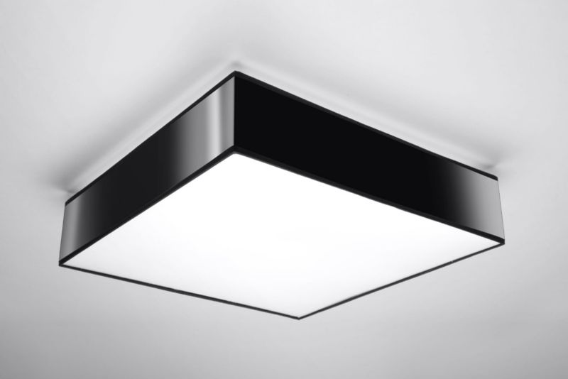 Plafon Sollux Lighting Horus czarny  3 x E27 x  IP20 wym: 12 x 45 x 45 cm - 1 szt.