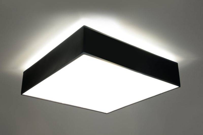 Plafon Sollux Lighting Horus czarny  3 x E27 x  IP20 wym: 12 x 45 x 45 cm - 1 szt.