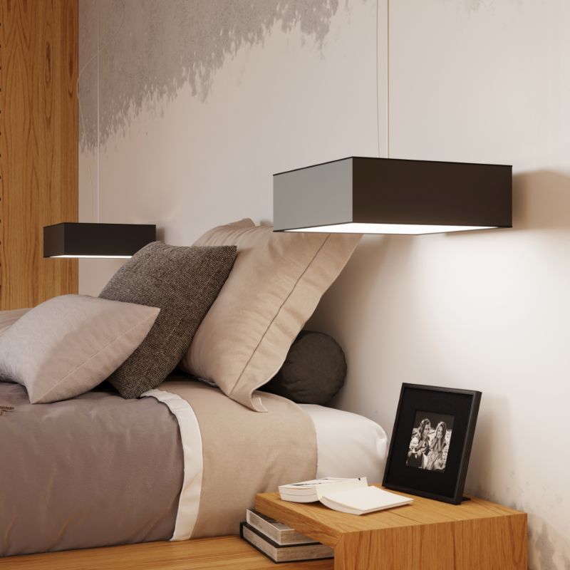 Plafon Sollux Lighting Horus czarny  3 x E27 x  IP20 wym: 12 x 45 x 45 cm - 1 szt.