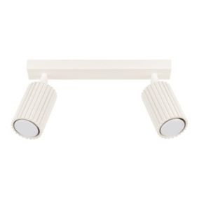 Plafon Sollux Lighting KARBON 2 beżowy 1 szt.