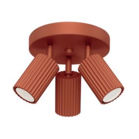 Plafon Sollux Lighting KARBON 3P ochra czerwona 1 szt.