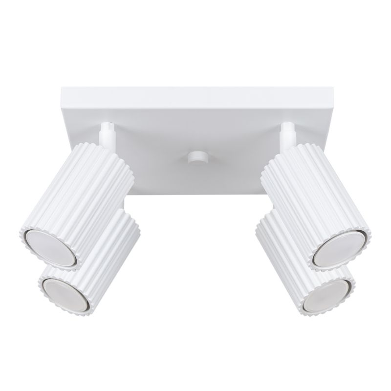 Plafon Sollux Lighting KARBON 4 biały 1 szt.