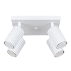 Plafon Sollux Lighting KARBON 4 biały 1 szt.