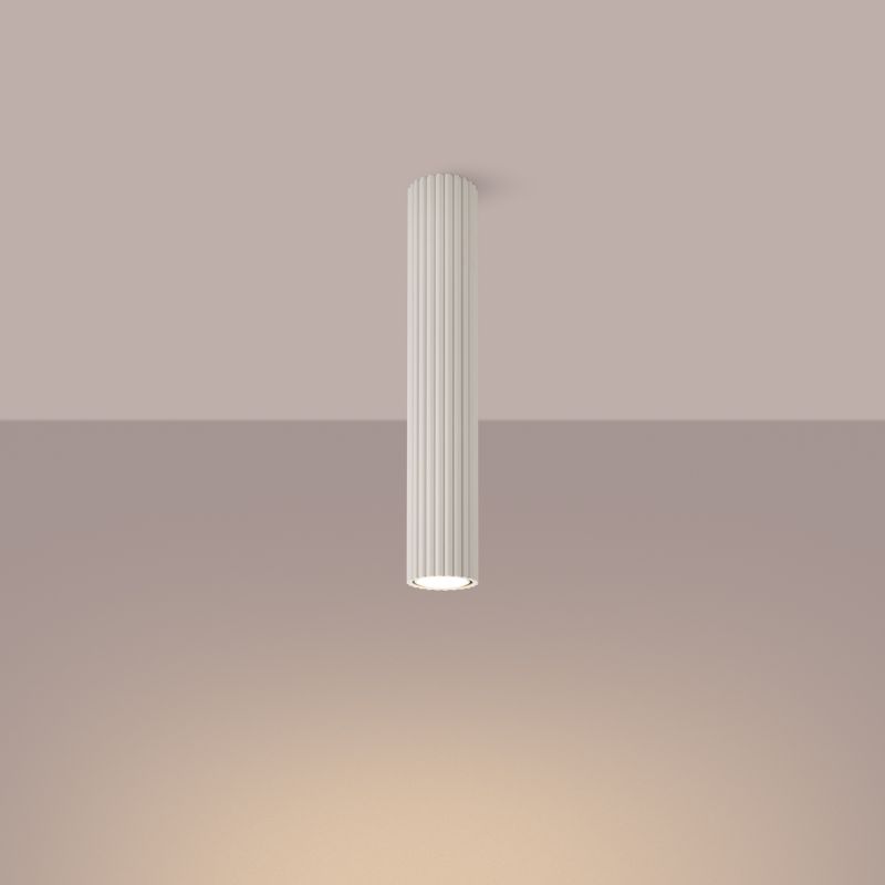 Plafon Sollux Lighting KARBON 40 beżowy 1 szt.