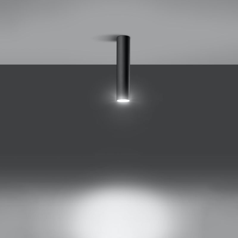Plafon Sollux Lighting LAGOS 30 czarny 1 szt.