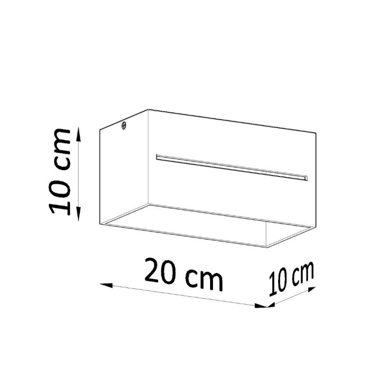 Plafon Sollux Lighting LOBO MAXI biały 1 szt.