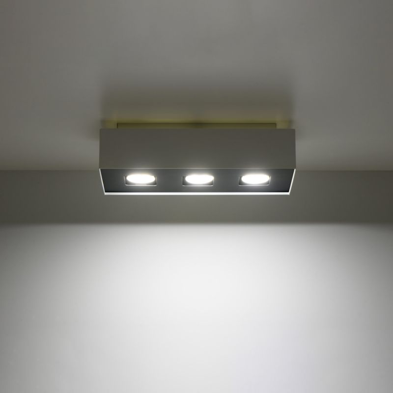 Plafon Sollux Lighting MONO 3 biały 1 szt.