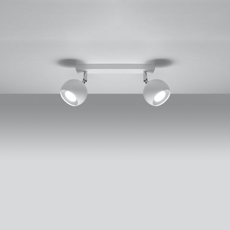 Plafon Sollux Lighting OCULARE 2 biały 1 szt.