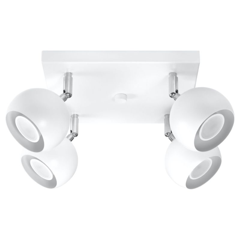 Plafon Sollux Lighting OCULARE 4 biały 1 szt.