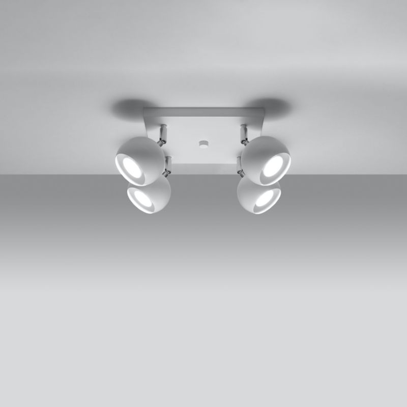 Plafon Sollux Lighting OCULARE 4 biały 1 szt.