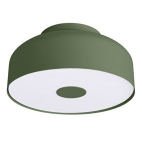 Plafon Sollux Lighting OMIQ zielony oliwkowy  1 szt.