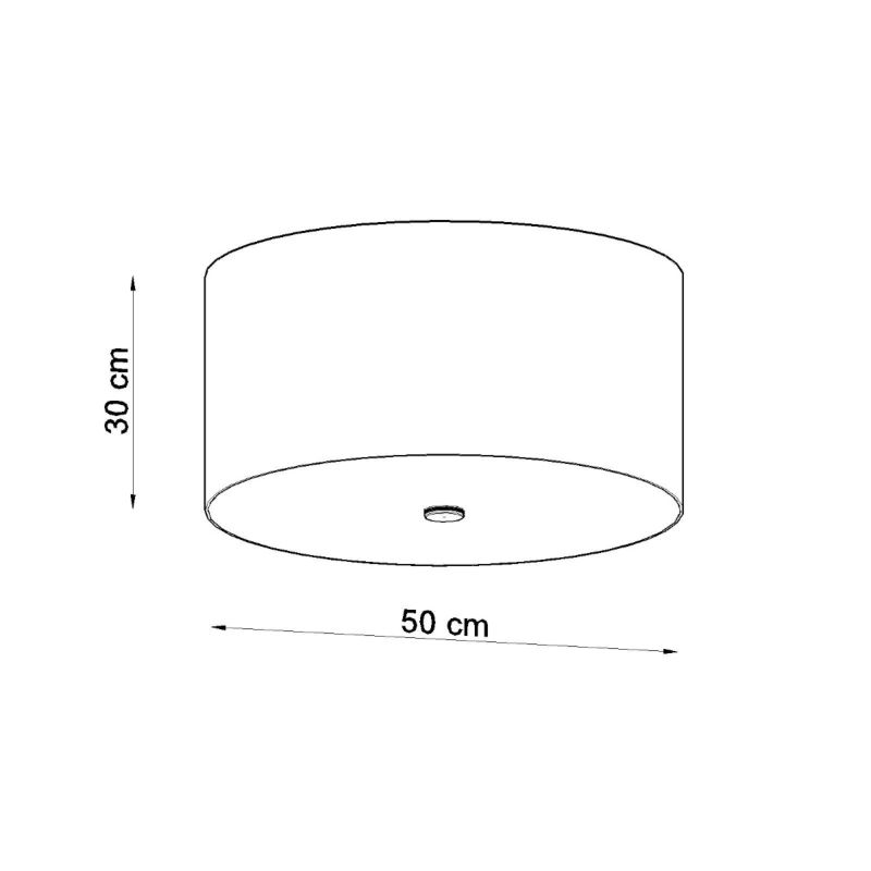 Plafon Sollux Lighting OTTO 50 biały 1 szt.