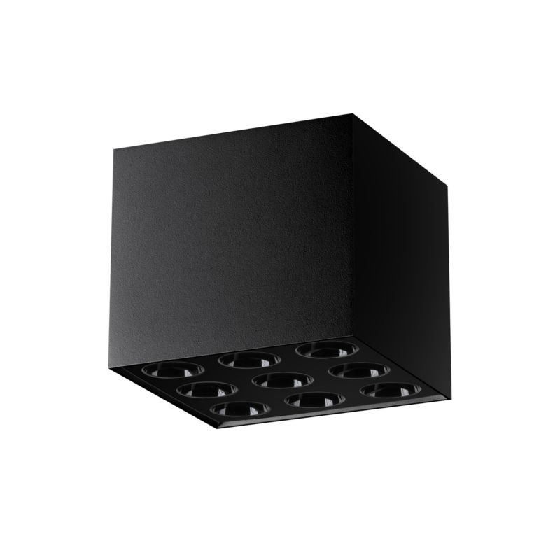 Plafon Sollux Lighting OZZY czarny LED 1 szt.