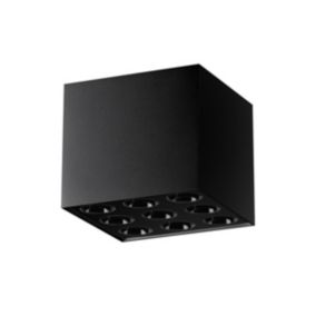 Plafon Sollux Lighting OZZY czarny LED 1 szt.