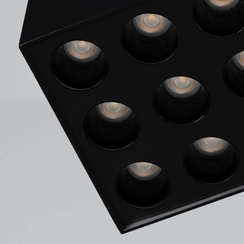 Plafon Sollux Lighting OZZY czarny LED 1 szt.