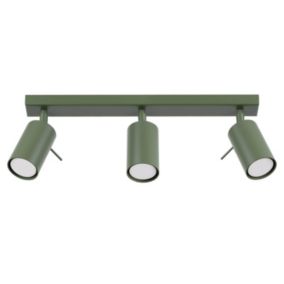 Plafon Sollux Lighting RING 3L zielony oliwkowy 1 szt.