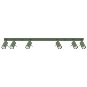 Plafon Sollux Lighting RING 6L zielony oliwkowy 1 szt.