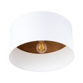 Plafon Sollux Lighting TELESTO biały/ciemny brąz 1 szt.
