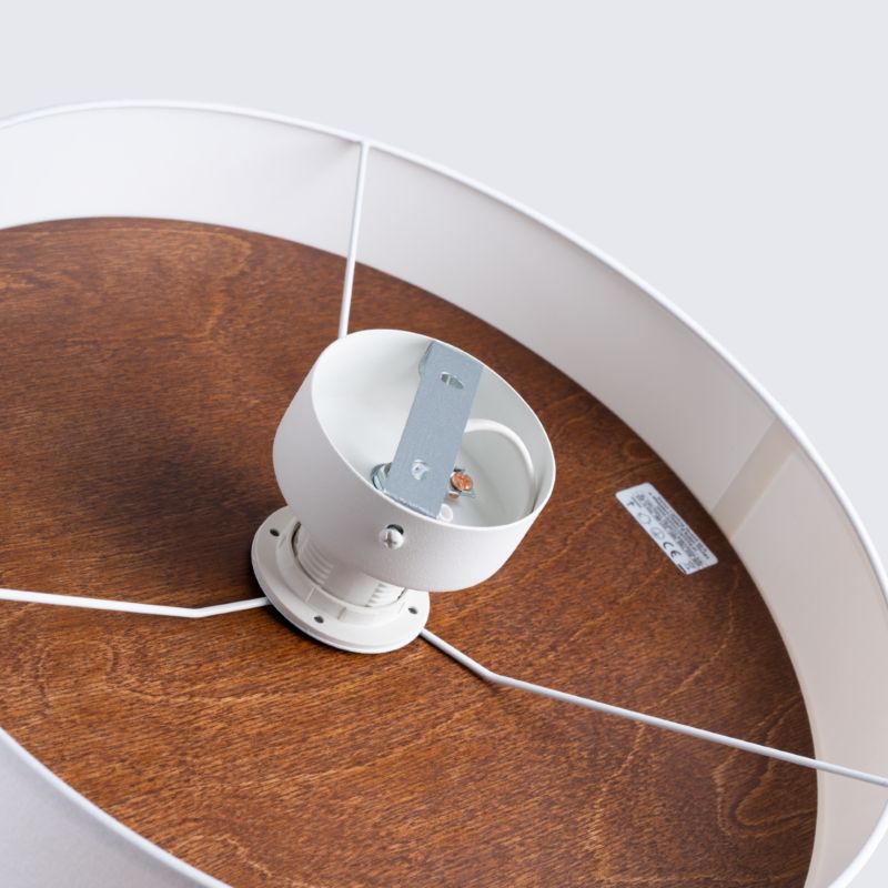 Plafon Sollux Lighting TELESTO biały/ciemny brąz 1 szt.