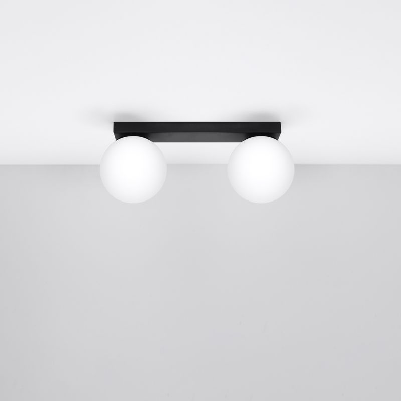 Plafon Sollux Lighting YOLI 2 czarny 1 szt.