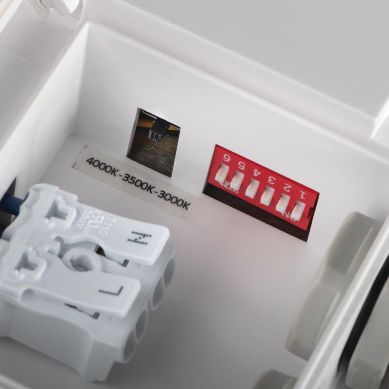 Plafon sufitowy Kanlux Beno biały LED 30W 3000K-4000K 3490lm łazienkowy IP65 wym: 5,7 x 26 x 26 cm tworzywo sztuczne - 1 szt.