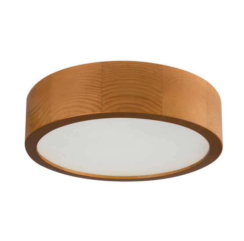 Plafon sufitowy Kanlux Jasmin biały jasne drewno  1 x E27 x 20W IP20 wym: 7,7 x 27,5 x 27,5 cm - 1 szt.