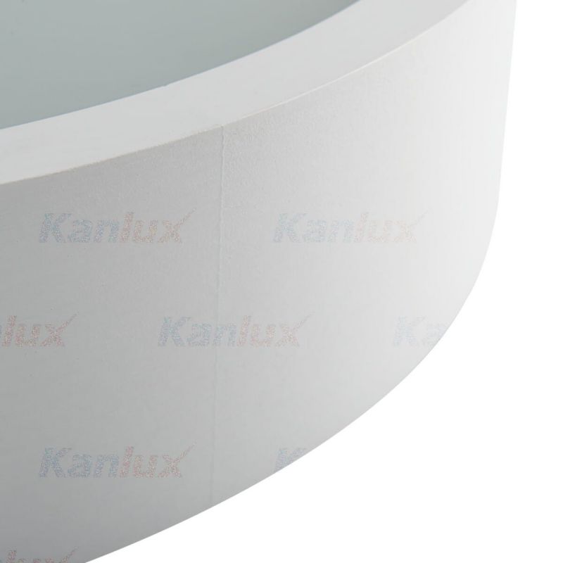Plafon sufitowy Kanlux Jasmin biały jasne drewno  1 x E27 x 20W IP20 wym: 7,7 x 27,5 x 27,5 cm - 1 szt.