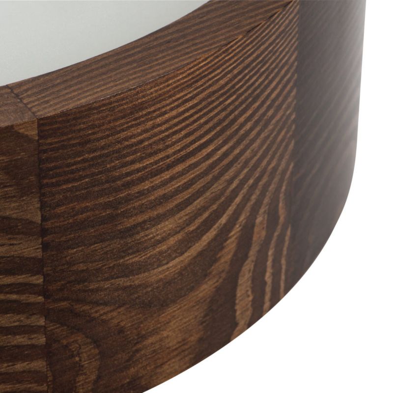 Plafon sufitowy Kanlux Jasmin wenge-biały  1 x E27 x  IP20 wym: 8 x 28 x 28 cm - 1 szt.