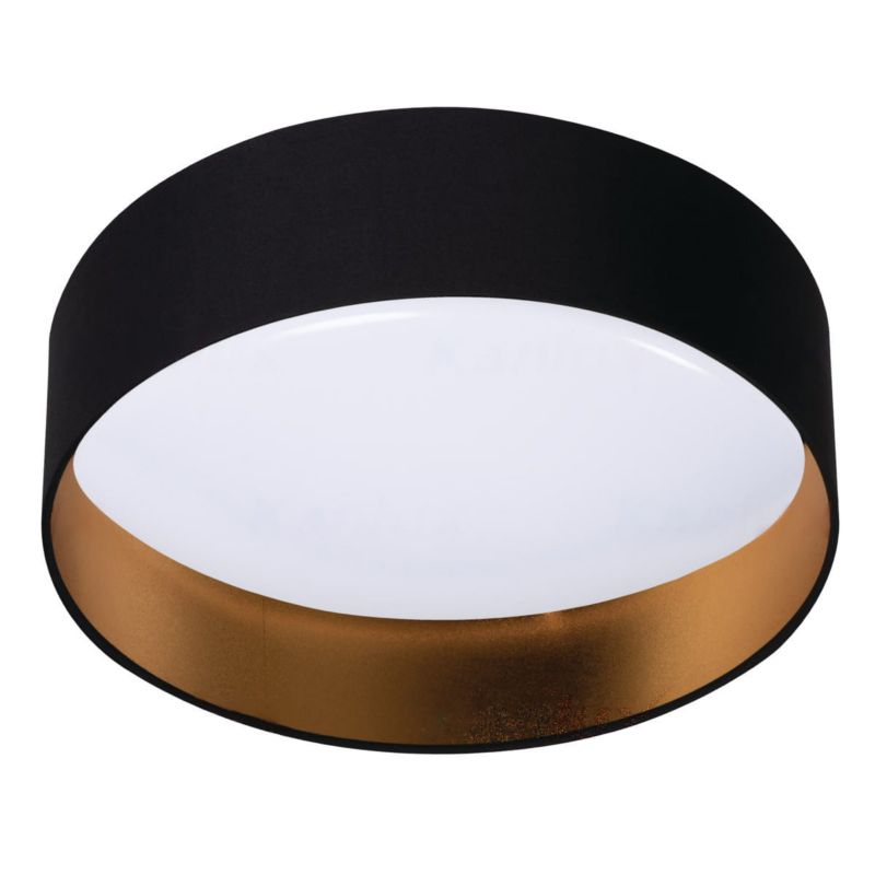 Plafon sufitowy Kanlux Rifa czarno-biały LED 17.5W 3000K 1450lm okrągły IP20 wym: 11,6 x 40 x 40 cm tworzywo sztuczne - 1 szt.