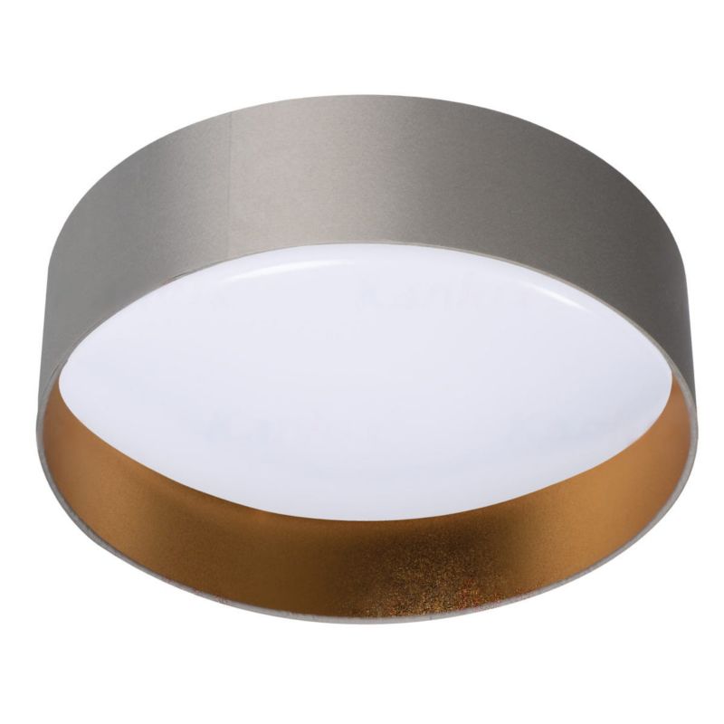 Plafon sufitowy Kanlux Rifa szaro-biały LED 17.5W 3000K 1450lm okrągły IP20 wym: 11,6 x 40 x 40 cm tworzywo sztuczne - 1 szt.