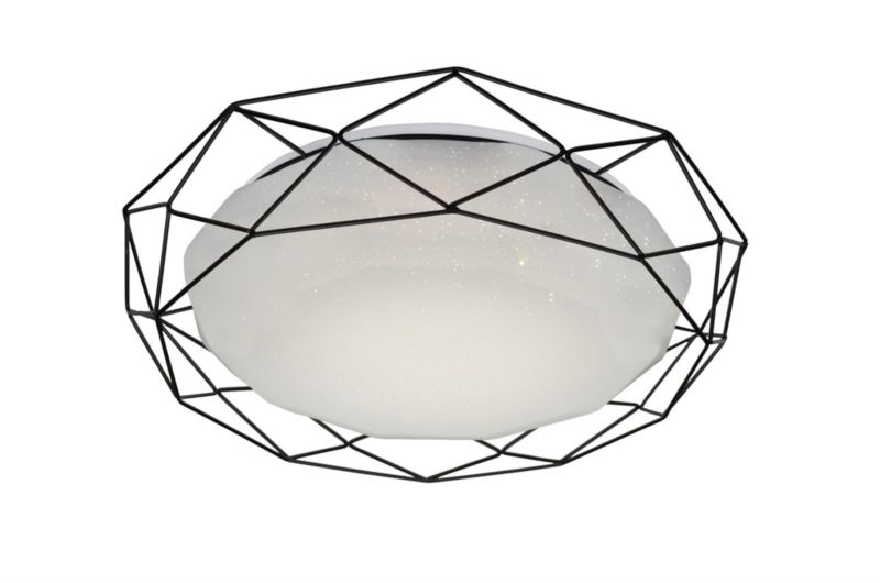 Plafon sufitowy lampa Candellux Sven czarno-biały LED 24W 3000K 1450lm  IP20 wym: 8 x 43 x 43 cm akryl - 1 szt.