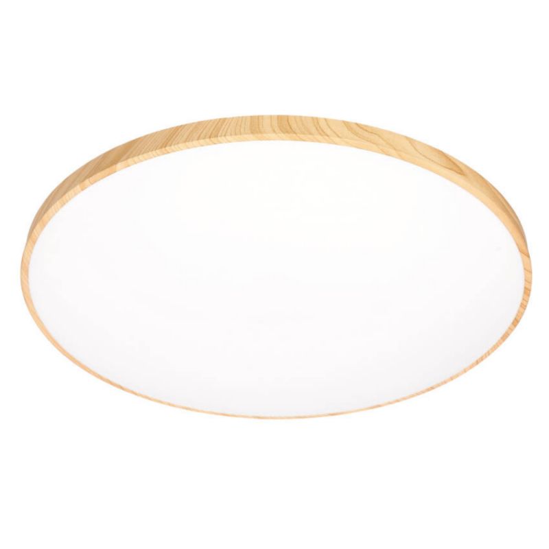 Plafon sufitowy lampa Candellux Tens biały jasne drewno LED 48W 3000K-6000K 3400lm   wym: 59 x 59 cm metal - 1 szt.