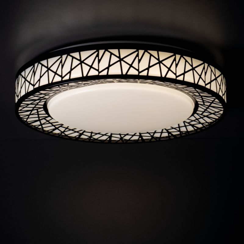 Plafon sufitowy lampa Kanlux Amazi czarno-biały LED 17.5W 4000K 925lm  IP20 wym: 10 x 38 x 38 cm metal - 1 szt.