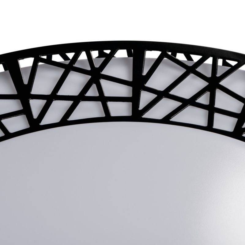 Plafon sufitowy lampa Kanlux Amazi czarno-biały LED 17.5W 4000K 925lm  IP20 wym: 10 x 38 x 38 cm metal - 1 szt.
