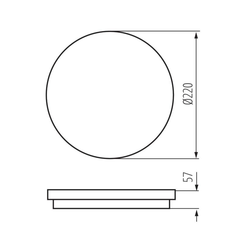 Plafon sufitowy lampa Kanlux Beno biały LED 18W 3000K-4000K 2080lm łazienkowy IP65 wym: 5,7 x 22 x 22 cm - 1 szt.