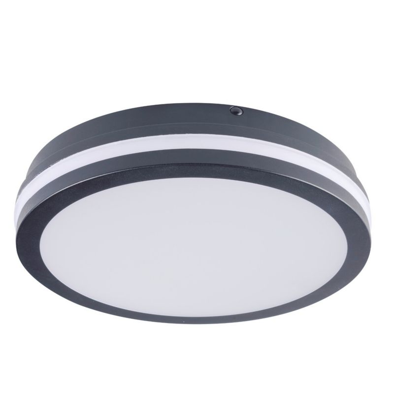 Plafon sufitowy lampa Kanlux Beno grafitowo-biały LED 30W 3000K-4000K 3120lm łazienkowy IP65 wym: 5,7 x 26 x 26 cm - 1 szt.